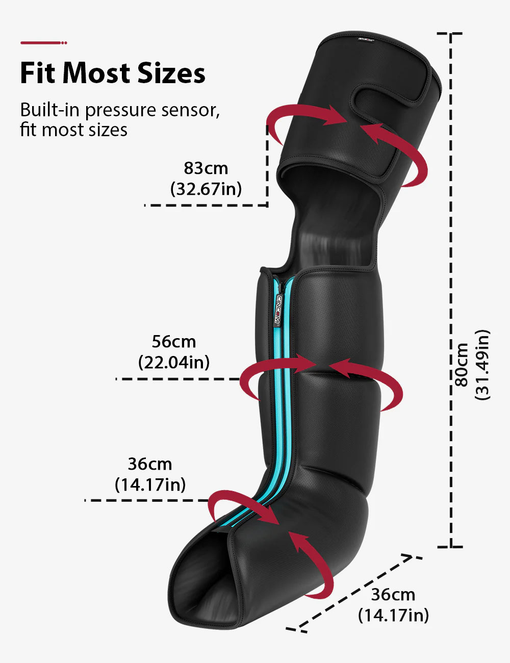3 in 1 Full Leg Compression Massager for Circulation 105A