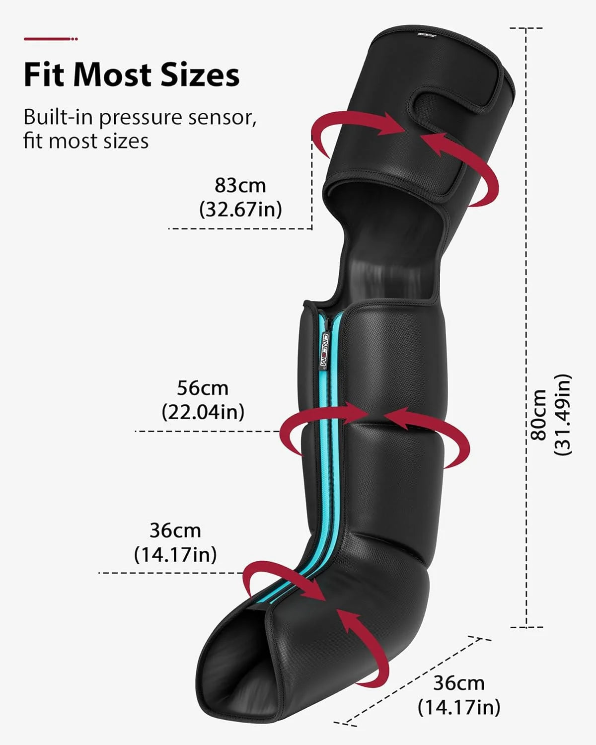 pgraded Full Leg Compression Massager 078A/105A