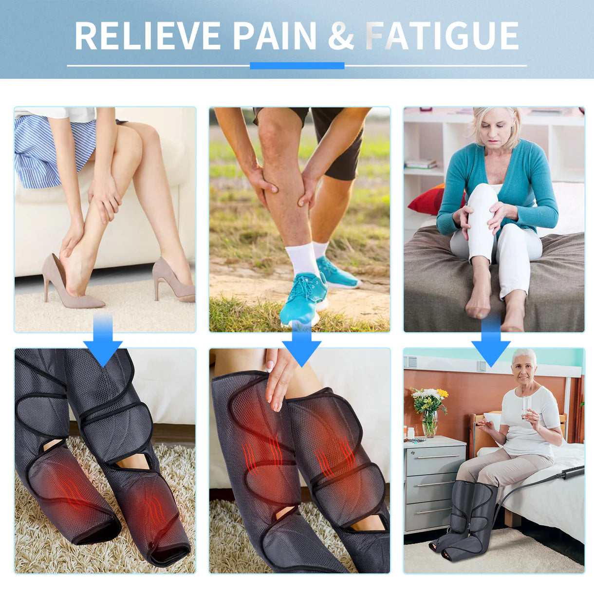 Foot and Leg Massager With Heat 030A