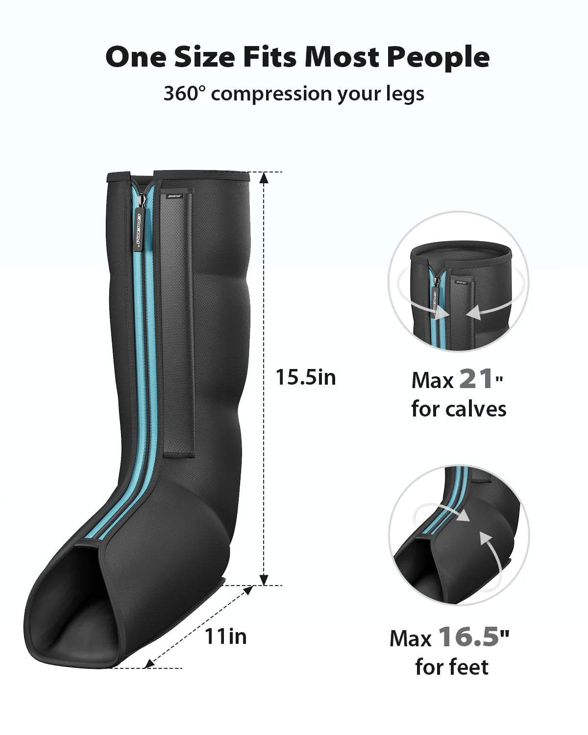 Premium Compression Foot and Leg Massager 103A