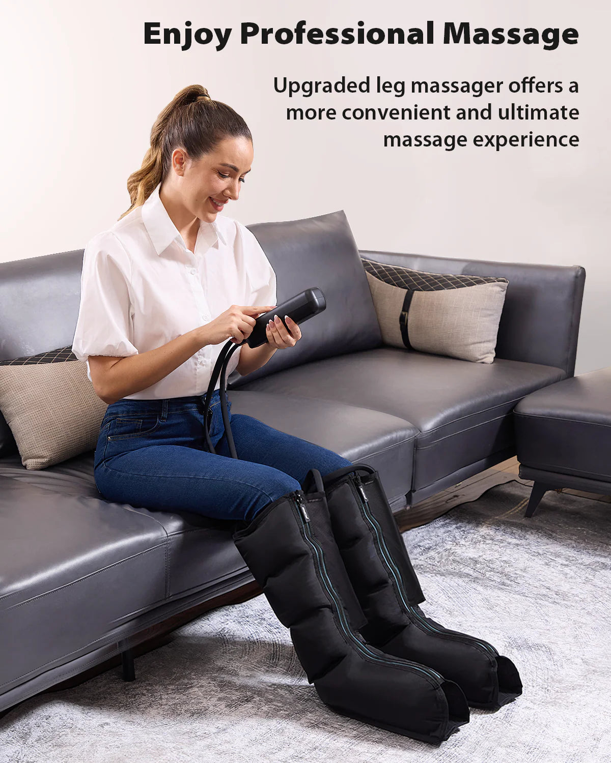 Premium Compression Foot and Leg Massager 103A