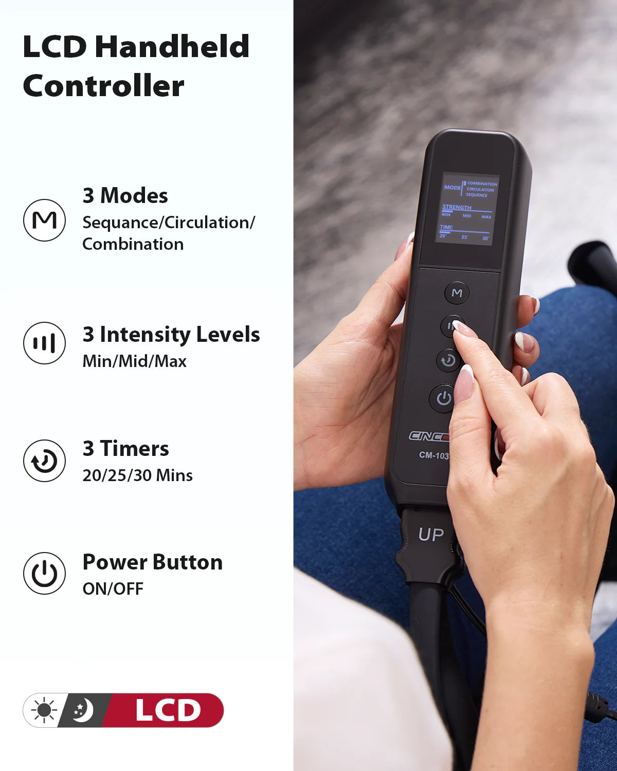 Premium Compression Foot and Leg Massager 103A